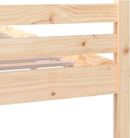 vidaXL Σκελετός Κρεβατιού Χωρίς Στρώμα 160x200 εκ Μασίφ Ξύλο