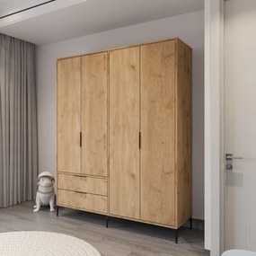 Wardrobe Royal Drawers 160 - Oak Oak