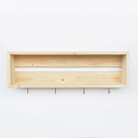 Ράφι Τοίχου Ξύλινο NICREN 70x10x21