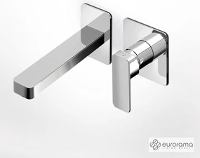 Μπαταρία Νιπτήρα Τοίχου Quadra Eurorama Chrome 144904-100