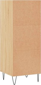 vidaXL Ντουλάπι Sonoma Δρυς 34,5x32,5x90 εκ. από Επεξεργασμένο Ξύλο