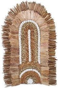 Διακοσμητικό Τοίχου Earsy 339-000035 58x32x8cm Natural Inart Seagrass