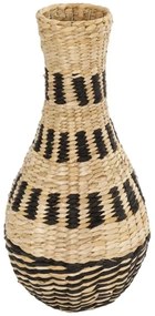 Βάζο Πλεκτό Havana 21230 25x25x57cm Beige-Black GloboStar Ξύλο