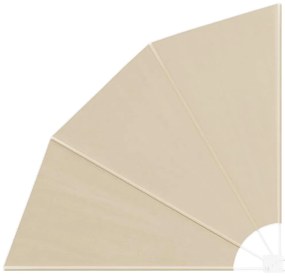 vidaXL Αδιάφανο σκίαστρο μπαλκονιού Μπεζ 160 x 160 cm ύφασμα