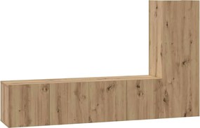 vidaXL Σετ επίπλου τηλεόρασης 3 pcs Artisan Oak Επεξεργασμένο ξύλο