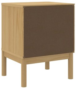 vidaXL Κομοδίνο FLORO Καφέ 45 x 39 x 57 εκ. από Μασίφ Ξύλο Πεύκου