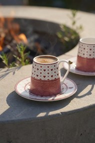 Stewehome Σετ πορσελάνινων φλιτζανιών καφέ για 6 άτομα Πολύχρωμο