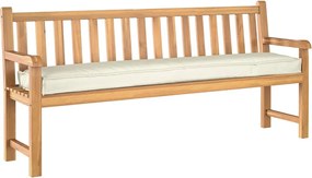 vidaXL Μαξιλάρι παλέτας Κρεμ 200 x 40 x 8 εκ. Ύφασμα Οξφόρδης