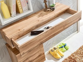 Sunset Ράφι Υποδοχής με Συρτάρι Καφέ 100x15x30