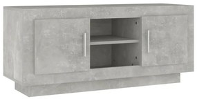 vidaXL Έπιπλο Τηλεόρασης Γκρι Σκυροδέματος 102x35x45εκ. Επεξεργ. Ξύλο