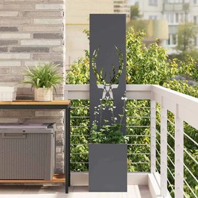 vidaXL Οθόνη Ιδιωτικότητας Κήπου Animal Print Ανθρακί 32 x 140 εκ.