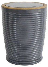 Κάδος Απορριμμάτων 5lt 823208 Φ19x23,5cm Grey Ankor 5lt Plastic