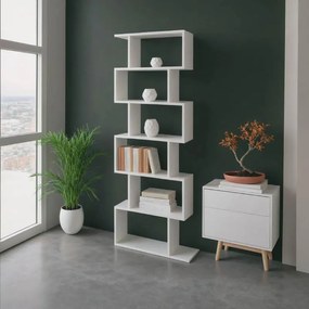 Βιβλιοθήκη Sezen λευκό 70x24x191,5 εκ. 70x24x191.5 εκ.