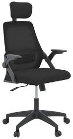 Καρέκλα γραφείου Peja pakoworld mesh ύφασμα μαύρο 58x60x107-117εκ