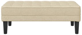 vidaXL Παγκάκι Κρεμ 113x57x39 εκ. Υφάσματος