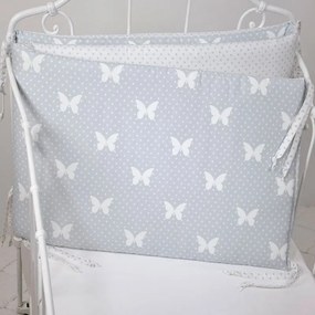 Πάντα Βρεφική ΣΧ.686 Grey Down Town 60x67x60+40cm 100% Cotton Satin