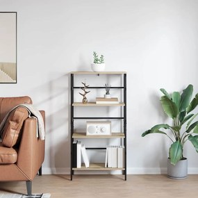 vidaXL Ράφι Βιβλίων Δρύς Sonoma 60 x 29,5 x 115 εκ Επεξεργασμένο ξύλο