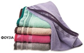 Πετσέτα Σετ 3τεμ Ζάκαρ Zero Twist Θάλεια Φούξια DimCol Towels Set 70x140cm 100% Βαμβάκι