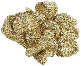 Κοράλι Διακοσμητικό 013.802582 11x7x7cm Κεραμικό Gold Ceramic