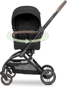 BABY STROLLER MAKAYA BLACK UP TO 22KGS WITH ROTATI