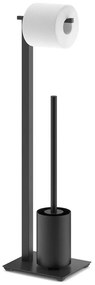 Χαρτοθήκη Δαπέδου Με Πιγκάλ Carvo 40508 15x18x71,8cm Black Zack Stainless Steel