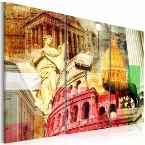 Πίνακας - Charming Rome - triptych - 120x80