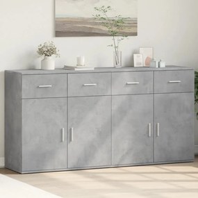 Βοηθητικά Ντουλάπια 2 Τεμ. Σκυροδέματος 79x38x80 εκ. Επεξ. Ξύλο