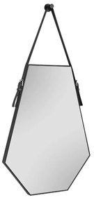 Καθρέπτης Τοίχου Emma 2260102 48,5x66cm Black Mirrors & More Plastic, Glass