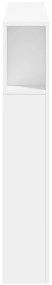 vidaXL Κεφαλάρι Κρεβατιού με LED Λευκό 140x18,5x103,5 εκ Επεξεργ. Ξύλο