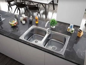 Karag BL898 Satine 86x50 - Ανοξειδωτος Νεροχυτης