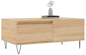 vidaXL Τραπεζάκι Σαλονιού Sonoma Δρυς 90x50x36,5 εκ. Επεξεργασμ. Ξύλο