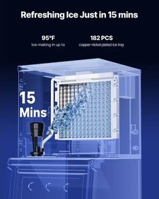 VEVOR Commercial Ice Maker 500 lbs/24 h Self-Cleaning Ice Machine - Head Only