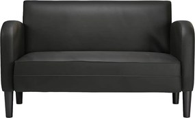 vidaXL καναπές Loveseat Μαύρο 110 cm Faux Leather