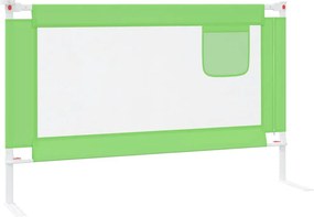 vidaXL Μπάρα Κρεβατιού Προστατευτική Πράσινη 120 x 25 εκ. Υφασμάτινη