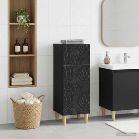 vidaXL Ντουλάπι Αποθήκευσης Μπάνιου DELFT Μαύρο 30 x 31 x 80 εκ.