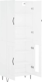 vidaXL Ντουλάπι Λευκό 69,5x34x180 εκ. από Επεξεργασμένο Ξύλο