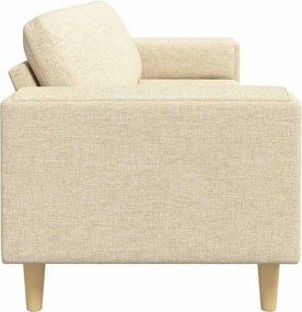 vidaXL Καναπές σαλονιού Κρεμ 250 x 77 x 76 εκ. Πολυεστέρας