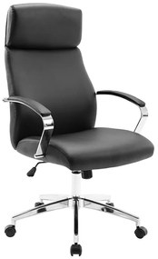 A8970 ΜΑΥΡΗ PU ΠΟΛΥΘΡΟΝΑ ΓΡΑΦΕΙΟΥ ZITA PLUS 63X69X48.5-113/57.5-122εκ.