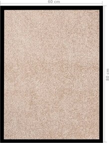 vidaXL Πατάκι Εισόδου Μπεζ 60 x 80 εκ.