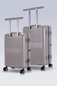 Stewehome Σετ βαλίτσες καμπίνας και μεσαίου μεγέθους με USB και θύρες φόρτισης από πολυκαρβονικό