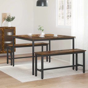 vidaXL Τραπεζαρίες 110 x 110 x 75 cm ΜΕΤΑΛΛΟ