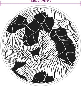 vidaXL Χαλί εξωτερικού χώρου ARAKIL Πράσινο Ø200 cm PP