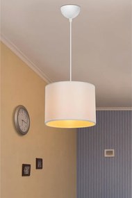 Φωτιστικό οροφής PWL-1115 pakoworld Ε27 κρεμ-λευκό Φ22x60εκ