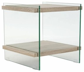 Κομοδίνο DKD Home Decor Κρυστάλλινο Ξύλο MDF (50 x 50 x 49 cm)