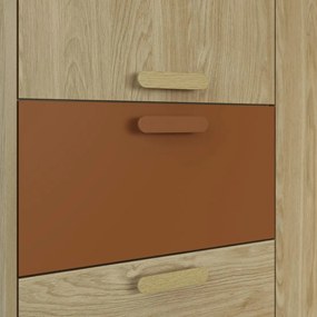 Ντουλάπα Andi τρίφυλλη-Φυσικό