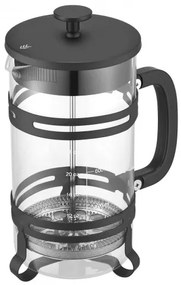 VEVOR French Press Coffee Maker 1L Borosilicate Glass Coffee Tea Press Silver