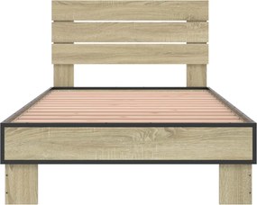 vidaXL Κρεβάτι με Κεφαλάρι Sonoma Δρυς 80 x 200 cm Επεξεργασμένο Ξύλο