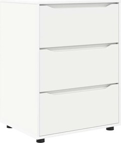 vidaXL Ντουλάπι αποθήκευσης Λευκό 60 x 48 x 81 εκ Επεξεργασμένο ξύλο