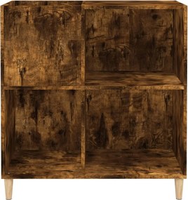 vidaXL Δισκοθήκη Καπνιστή Δρυς 84,5 x 38 x 89 εκ. από Επεξεργ. Ξύλο
