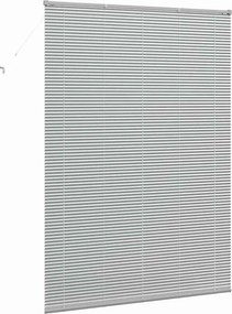 vidaXL Βενετσιάνικες Ρόδες Ασημί 220 x 155 εκ Αλουμίνιο